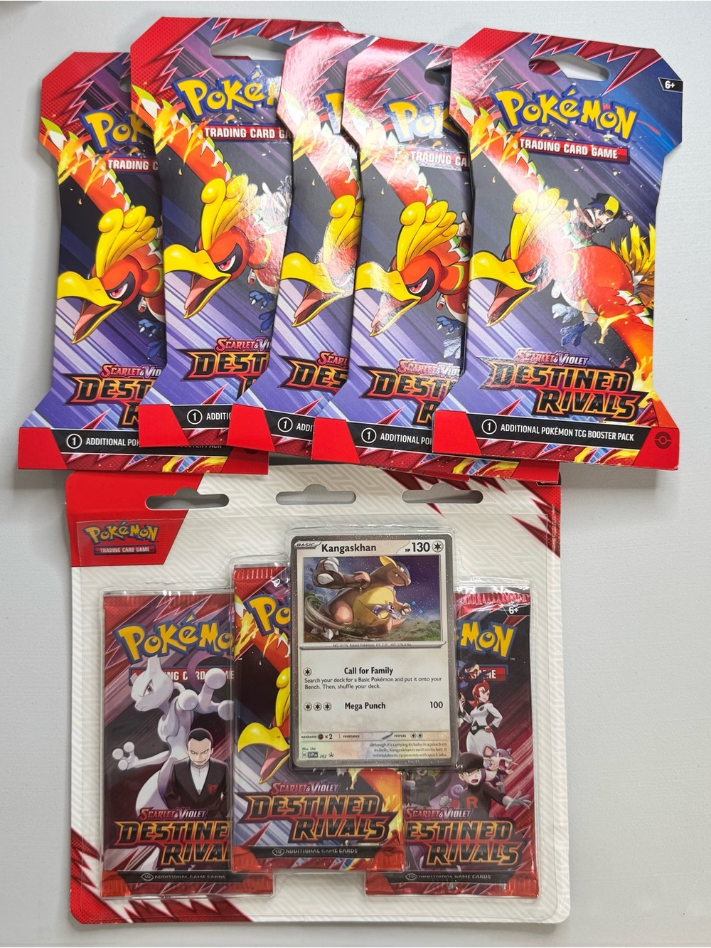 Pokemon Scarlet & Violet Destined Rivals Booster Packs Lot of 8
